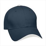 Navy Cap with White Top Button and Wave Sandwich